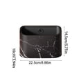thumbnail image 3 of Desktop Trash Can Woodgrain Design One Button Press Compact Size for Makeup Tissues Cotton Pads Office Bedroom Kitchen Countertop Plastic Durable Large Capacity and Easy Bag Change Waste Bin, 3 of 6