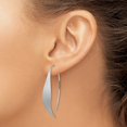 thumbnail image 3 of Auriga Fine Jewelry 925 Sterling Silver Rh-plated and Brushed Threader Dangle Earrings for Women, 3 of 6