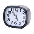 thumbnail image 2 of Rongfmy Alarm Clock Decor Desk Silent Non Ticking Clocks for Kids Student Black, 2 of 7