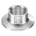 thumbnail image 1 of Uxcell 1-Pack Tri Sanitary 1.5 in Clamp Fittings to 3/4 in NTP Female Thread Stainless Steel Pipe Fitting Ferrule OD 50.5mm, 1 of 7