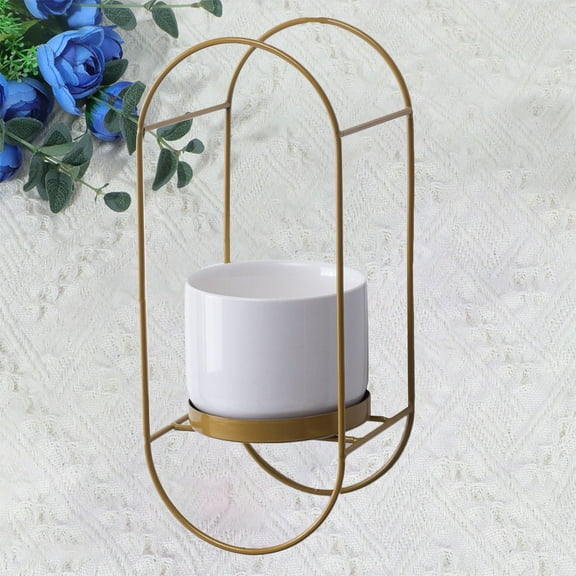 HOOWIFFY Planter Supporting Shelf Ceramic Flower Pot Holder 1 Garden