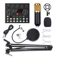 thumbnail image 1 of Graflsoa Kit de Diffusion en Continu Professionnel V8S avec Micro à Condensateur, Ports Doubles pour Diffusion Multi-Plateforme, Édition Noire et Dorée, 1 of 7