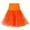 Orange, variant on High Quality Women Solid Color High Waist Pleated Short Skirt Adult Dancing Skirt, Female Petticoat Half Slip Tulle Skirt Knee Length Dress