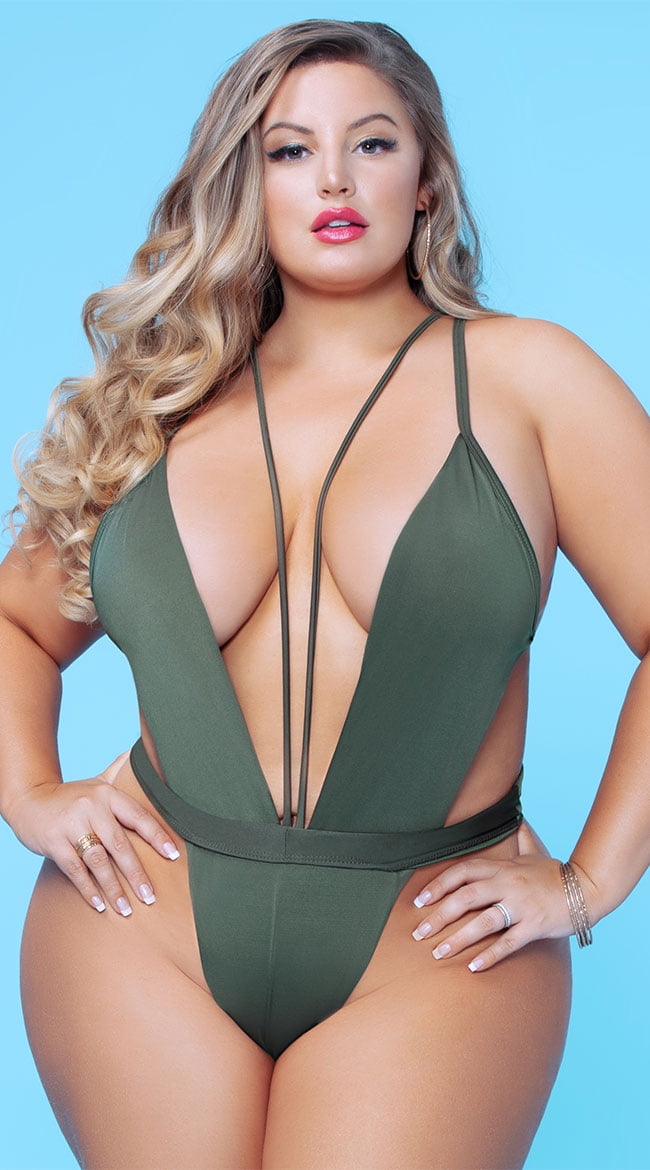 walmart plus size swimsuits in store