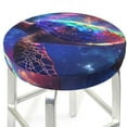 thumbnail image 3 of Gukieu Starry Sky Turtle Print Round Chair Cover, Dust-proof and Non-slip Bar Chair Protective Cover, Suitable for Bars, Restaurants, Offices-12 inch, 3 of 7