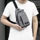 thumbnail image 1 of Bolsa De Pecho Riñoneras informales para hombre, riñoneras seguras, accesorios para deportes al aire libre (gris), 1 of 8