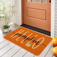 thumbnail image 1 of Hello Pumpkin Door Mat Welcome Decorative, Autumn Thanksiving Pumpkin Farmhouse Outdoor Indoor Patio Entrance Door Mats Low Profile Non Slip Outside Inside Floor Mat Rugs for Home Decor 29x 17Inch, 1 of 6