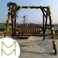 thumbnail image 4 of Sokhug Artificial Sunflower Vine 2.2m Spring Garden Fence Decor Plastic 86.6in, 4 of 6