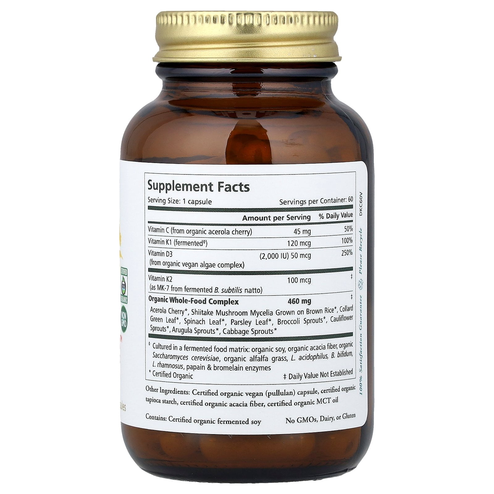 Pure Synergy D3 + K2 Complex™, 60 Capsules