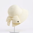 thumbnail image 3 of Women's Back Bow Knot Straw Sun Hat with Split Brim - UPF 50+ UV Protection Foldable Beach Hat, 3 of 4