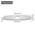 thumbnail image 2 of 10 Inch Sink Faucet Hole Cover, Stainless Steel Oval Deck Plate Faucet Escutcheon Sink plate, Silver Tone, 2 of 7