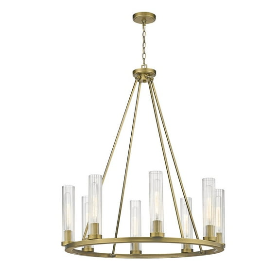 3031-8RB-Z-Lite-Beau - 8 Light Chandelier In Transitional Style-40 Inches Tall and 33 Inches Wide     -Traditional Installation