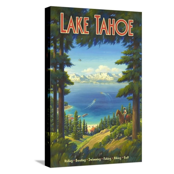Art.com Lake Tahoe Stretched Canvas Print Wall Art by Kerne Erickson, 12" x 18"