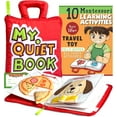 thumbnail image 1 of My Quiet Book: juguetes de viaje para niños pequeños de 1 a 3 actividades en avión para niños pequeños de 1 a 3 años con 10 actividades de aprendizaje Actividades en avión para niños pequeños Regalos, 1 of 5