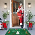 thumbnail image 3 of Christmas Decorative Doormat 17x29 Snowman and Dogs Welcome Mat Indoor Floor Mat Xmas Holiday Christmas Tree Doormat for Entrance Entryway Kitchen, Green, 17" x 29", 3 of 6