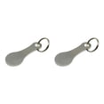 thumbnail image 3 of relayinert 2 Pieces Metal Shopping Trolley Removable Key Portable Reusable Replacement Smooth Men Women Cart Token Accessories 2Pcs 2Set, 3 of 6