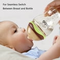 thumbnail image 2 of YOHKOH Baby Bottles - Newborn Wide Neck Baby Bottles,M Nipple,Green, 9.4oz/280ml,2pk, 2 of 7