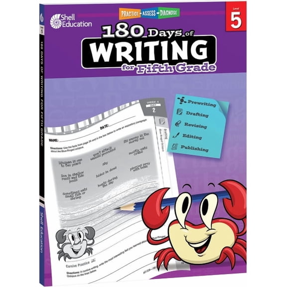 180 Days of Practice: 180 Days of Writing for Fifth Grade : Practice, Assess, Diagnose (Paperback)