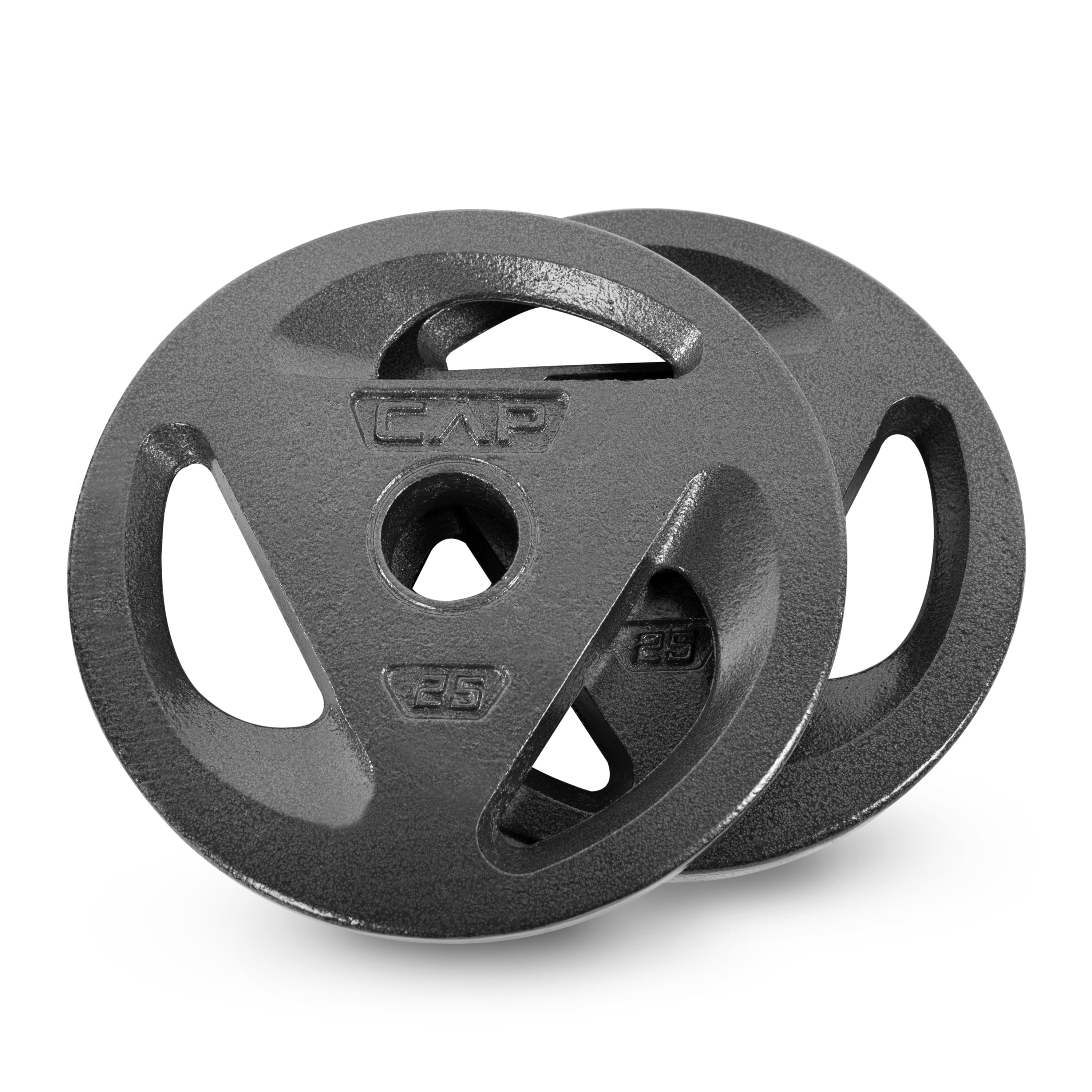 Free Shipping! CAP Barbell 50 Lbs Olympic Grip Plate Weight Set