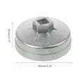 thumbnail image 7 of 74mm 14 Flute Aluminum Oil Filter Wrench Socket Remover Tool for Benz Auto Car, 7 of 7
