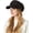 Plaid-black, variant on Women Newsboy Hat Plaid Cabbie Caps Cotton Casual Stylish Beret Cap Paperboy Hats