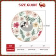 thumbnail image 4 of Bingfone Christmas Tree Skirt Mat Christmas Decoration Interior 48"-Cute Cartoon Sloth, 4 of 8