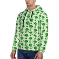 thumbnail image 3 of Lsque Broccoli 1 Pattern Casual Men's Hoodie,Hooded Sweatshirt with Kangaroo Pocket,Pullover Hoodie-3X-Large, 3 of 7
