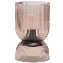 Home Decor Collection Translucent Amber Glass LED Tabletop Accent Light with Timer