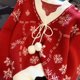 thumbnail image 2 of Suéter de copo de nieve navideño para mujer, jersey con lazo y cuello en V, suéter de punto de manga larga, jersey de invierno, suéter de moda coreana nuevo, 2 of 5
