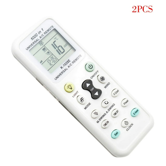 facefd 2 Pieces Universal Air Conditioner Air Condition Controller Remote Control Compact Air Condition Controller Low Power Consumption