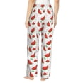 thumbnail image 3 of Naloa Hand Drawn Watermelon Print Women’s Ultra-Soft Comfy Pajama Lounge Pants with Pockets & Drawstring, 3 of 8
