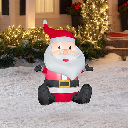 3.5' Tall Airblown Santa Christmas Inflatable