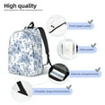 thumbnail image 4 of Lsque Rose Flowers Pattern Canvas Daypack, Durable Backpack, High-quality Versatile Backpack,Vintage Compact Backpack-Small, 4 of 6