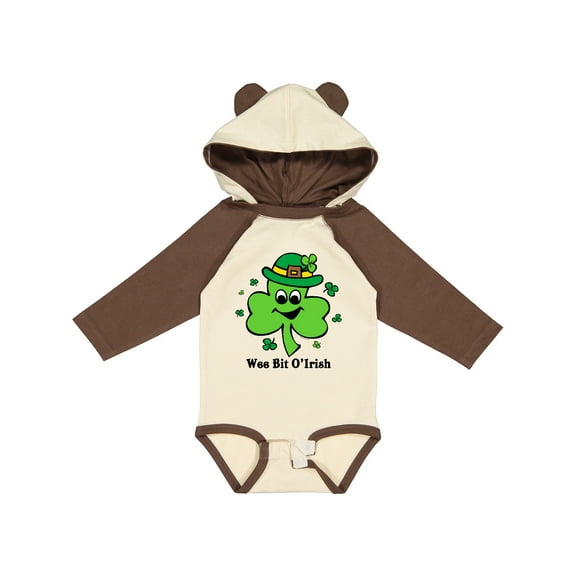 Inktastic Wee Bit O'irish Boys or Girls Long Sleeve Baby Bodysuit