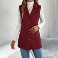 thumbnail image 6 of Gaexia Vest Tops for Women,Corduroy Vest with Collar for Women Cozy Autumn Winter Fashion Outerwear Casual Layering Piece, 6 of 6