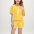 thumbnail image 2 of Plebaso Kids Summer Clothes 2 Piece Short Sleeve T Shirts and Shorts Set Activewear Outfits for Boys Girls, 2 of 7
