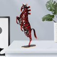 thumbnail image 4 of Vintage metal weaving horse metal craft animal arte escultura decoración artesanía estatua coleccionable 1 pieza abstracto para adorno para el B perfecl Caballo de tejer, 4 of 8
