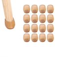 thumbnail image 1 of 16 protectores de suelo para patas de silla, fundas de silicona para proteger el suelo, almohadillas protectoras antideslizantes para muebles con base de fieltro, redondas marrones S, 1 of 5