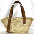 thumbnail image 4 of Pre-Owned LOEWE f-22211 beige brown anagram 327.02.S93 palm leaf calf leather 411926... (Good), 4 of 11