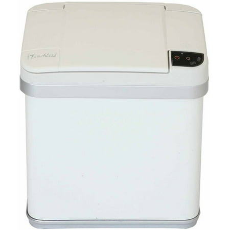 - iTouchless 2.5-Gal Multifunction Sensor Trash Can, Pearl White