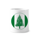 thumbnail image 1 of Norfolk Island National Emblem Titular de cepillo de dientes de cerámica taza de regalo pluma blanco taza 350ml, 1 of 2