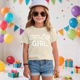 thumbnail image 2 of Toddler Girl's T Shirts Set Letter Graphic Tees Short Sleeve 0-24 Months 2t 3t 4t 5t 6t 7t Crew Neck Summer Tee Shirt Gibobby,13-14 Years,Beige, 2 of 4