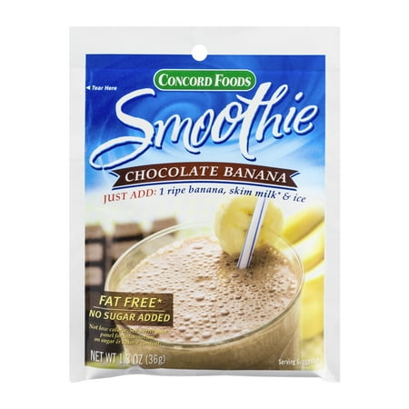 Concord Foods Smoothie Chocolate Banana, 1.3 OZ