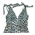 thumbnail image 3 of Traje de Baño Ocean Pacific para Mujer Completo con Nudo en Tirante, Cuello V, Estampado Animal Print Multicolor Talla M, 3 of 4
