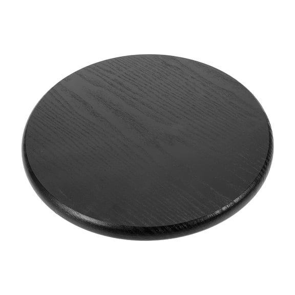 NIAIZEK Bar Stool Wooden Round Seat Replacement Accessory with Black Reinforced Frame