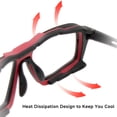 thumbnail image 3 of Gafas Deportivas Marco Lente Reemplazable Resistente Al Sudor Correa de Junta Antiimpacto Funcionalidad Deportiva de Estilo Diario, 3 of 7