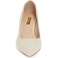 thumbnail image 4 of Louise et Cie Women's Jordyna Imported pointy-toe pump Porcelain Nude Pumps (6.5, PORCELAIN), 4 of 6