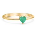 thumbnail image 1 of Heart Birthstone Ring - Emerald (May), 1 of 6