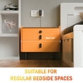 thumbnail image 6 of Smart Nightstand with Charging Station,with Fingerprint Lock,Bedroom Side Table with Speakers and Smart Sensor LED Lights,orange, 6 of 17