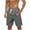 Gray, variant on LpwkSSA Mens Camo Print Swim Trunks Elastic Waistband Design Durable Fabric Relaxed Silhouette for Casual Hangouts Gray L